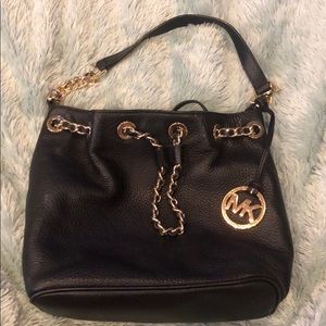 Michael Kors Black and gold tote